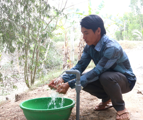 Long An: Hộ dân nông thôn sử dụng nước sạch đạt hơn 82%